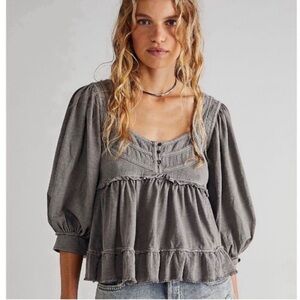 NWOT Free People Shelly Top